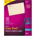 Avery Avery® Easy Peel Inkjet Mailing Labels, 1/2 x 1-3/4, Clear, 2000/Pack 8667